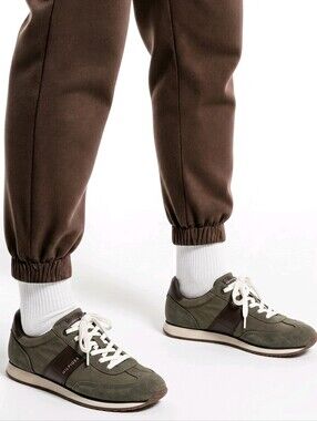 Tommy Hilfiger Modesto Army Green mens sneakers shoes sz 10